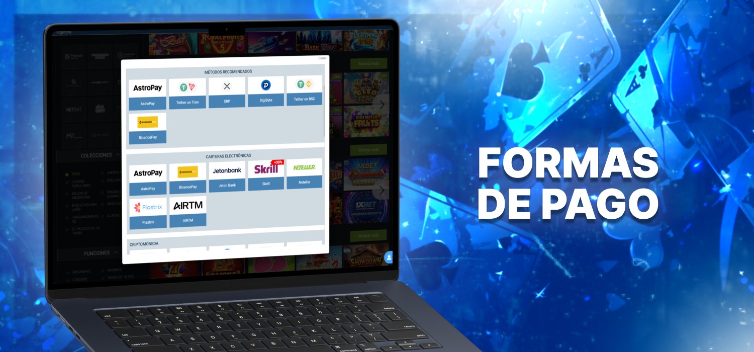 métodos de pago disponibles en argentina