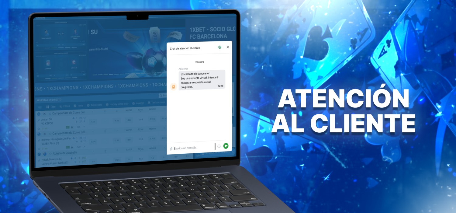 atención al cliente en la plataforma del casino